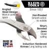imageKlein Tools D2488 Pliers Made in USA Diagonal Cutting MultiPurpose Pliers with Angled Head HighLeverage Design and Short Jaw 8Inch8Inch