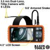 imageKlein Tools ET19 WiFi Pro Borescope with DualLens 55 mm 98Foot Armored Waterproof Gooseneck Snake LEDs 43Inch LCD Endoscope InspectionWiFi Pro Borescope