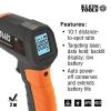 imageKlein Tools IR1 Infrared Thermometer Digital Laser Gun is NonContact Thermometer with a Temperature Range 4 to 752Degree FahrenheitIR Thermometer