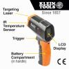 imageKlein Tools IR1 Infrared Thermometer Digital Laser Gun is NonContact Thermometer with a Temperature Range 4 to 752Degree FahrenheitIR Thermometer w3Piece Tester Kit