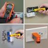 imageKlein Tools IR1 Infrared Thermometer Digital Laser Gun is NonContact Thermometer with a Temperature Range 4 to 752Degree FahrenheitIR Thermometer w3Piece Tester Kit