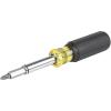 imageKlein Tools 32500MAG Magnetic MultiBit Screwdriver  Nut Driver 11in1 Multi Tool with 8 Bits 3 Nut Driver Sizes Cushion Grip HandleMagnetic 11in1