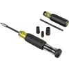 imageKlein Tools 32910 Impact Driver 7in1 SAE Impact Socket Set with Handle Flip Socket with 14 516 38 716 12 and 916Inch Nut Driver Sizes and 14Inch Bit HolderSocket Set  Multi Bit Driver