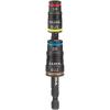 imageKlein Tools 32933 Impact Driver SAE 7in1 Impact Rated Socket Set 3 Flip Sockets with 6 Hex Driver Sizes and 14Inch Bit Holder 5Inch Shaft5in1