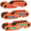 imageKlein Tools 70550 Hex Wrench Key Set 11 SAE Sizes Heavy Duty Folding Allen Wrench Tool with Extra Long Hex KeysTORX  SAE  Metric Kit