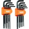 imageKlein Tools BLS22H Long BallEnd THandle Hex Key Wrench Set 22Key SAE and Metric 116Inch to 38Inch 15 to 10 mm22Piece SAE  Metric