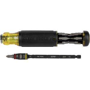 imageKlein Tools 32304 Screwdriver 14in1 Adjustable Screwdriver with Flip Socket HVAC Nut Drivers and Bits Impact RatedScrewdriver