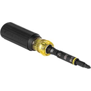 imageKlein Tools 32500HD KNECT MultiBit Screwdriver  Nut Driver Impact Rated 11in1 Tool with Phillips Slotted Square and Torx Tips