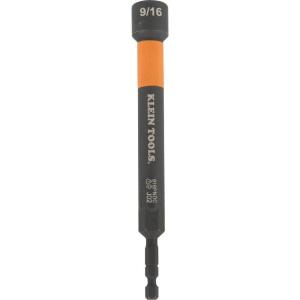 imageKlein Tools 32930 SAE Magnetic Impact Nut Setter Set 6Piece Color Coded Power Nut Driver with Extended Reach 6 SAE Sizes916 Nut Setter