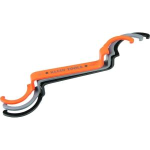 imageKlein Tools 50900R Conduit Lockout Wrench Set Tighten and Loosen Locknuts in Tight Spaces 12 34 and 1Inch Offset Bends 3PieceOffset