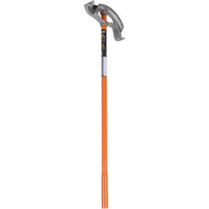 imageKlein Tools 51607 Aluminum Conduit Bender Full Assembly 34Inch EMT 12Inch Rigid Wide Foot Pedal Benchmark Symbols and Angle SetterConduit Bender
