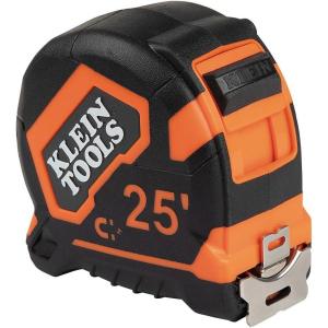 imageKlein Tools 9225 Tape Measure HeavyDuty Measuring Tape with 25Foot DoubleHook DoubleSided Nylon Reinforced Blade with Metal Belt Clip