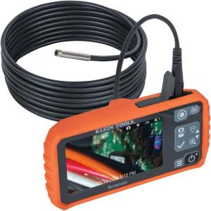 imageKlein Tools ET19 WiFi Pro Borescope with DualLens 55 mm 98Foot Armored Waterproof Gooseneck Snake LEDs 43Inch LCD Endoscope InspectionUtility Borescope