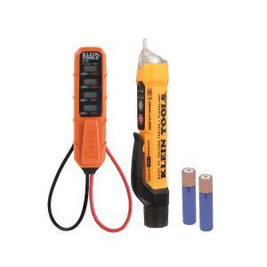 imageKlein Tools NCVT3P Dual Range Non Contact Voltage Tester 12  1000V AC Pen Flashlight Audible and Flashing LED Alarms Pocket ClipNCVT Kit