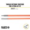 imageKlein Tools 50103 LoFlex Glow Fish Rod with Splinter Guard Coating and Adapter for Easy Addition of Mid or HiFlex Rods 10Foot10Foot