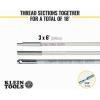 imageKlein Tools 56406 HiFlex Glow Fish Rod wSplinter Guard Coating 6Foot18Feet