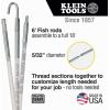 imageKlein Tools 56406 HiFlex Glow Fish Rod wSplinter Guard Coating 6Foot18Feet