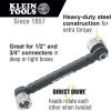 imageKlein Tools 56999 Conduit Locknut Wrench for 12Inch and 34Inch Connectors Direct Drive Heads Rotate