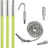 imageKlein Tools 50152 MidFlex Glow Fish Rod with Splinter Guard Coating 3 316Inch Fish Rods with Bullet Nose Hook Attachments 15Foot15Foot