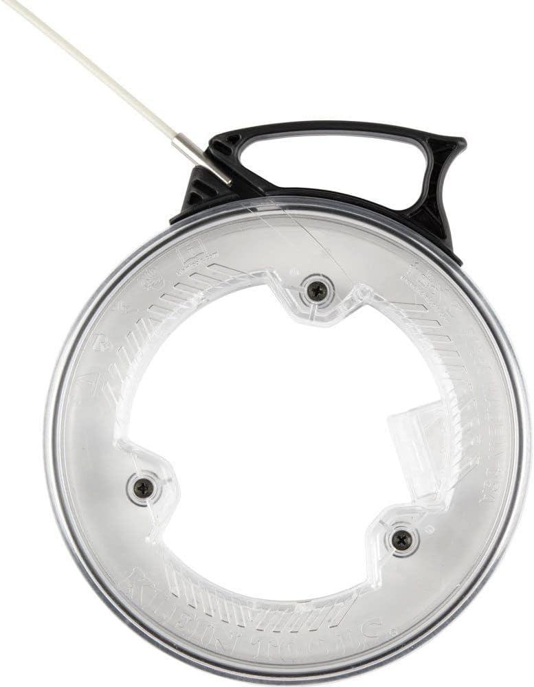 imageKlein Tools 50550 GlowintheDark Fish Tape Made in USA Fiberglass with Nylon Tip and StainlessSteel Connector Ideal for Fish Rod 20Foot20foot Glow Fishtape