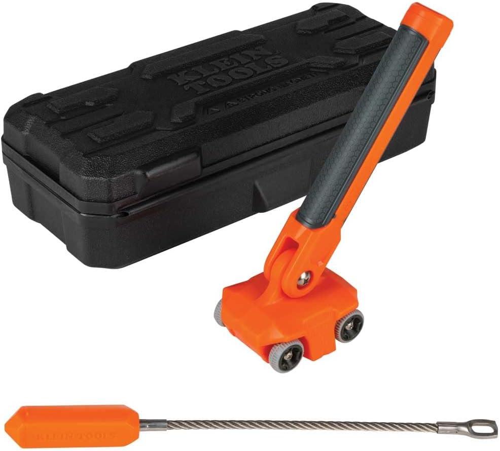 imageKlein Tools 80051 Wire Puller Kit with 30Foot Glow Fish Rod and Magnetic Wire Puller 2 PiecePuller Kit