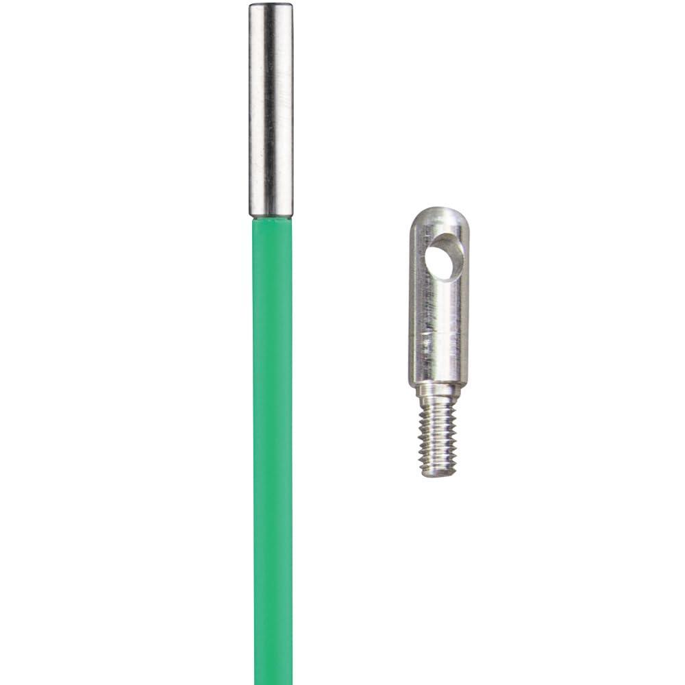 imageKlein Tools 50051 HiFlex Glow Fish Rod with Splinter Guard Coating 532Inch Fiberglass Fish Rod Bullet Nose and Hook Attachments 5Foot5Foot