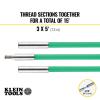 imageKlein Tools 50051 HiFlex Glow Fish Rod with Splinter Guard Coating 532Inch Fiberglass Fish Rod Bullet Nose and Hook Attachments 5Foot15Foot
