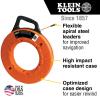 imageKlein Tools 56014 NonConductive Fish Tape Fiberglass Made in USA Flexible for Conduit Measuring as Pull Line 200Foot Long x 316Inch WideMultigroove
