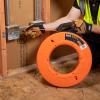 imageKlein Tools 56056 Electrical Fiberglass Fish Tape Made in USA 200Foot x 316Inch Wide MultiGroove Fish Tape with Steel LeaderFish Tape