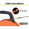 imageKlein Tools 56350 NonConductive Electrical Fish Tape Fiberglass Wire Puller Steel Leader Optimized Housing and Handle 50Foot x 316Inch