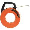 imageKlein Tools 56351 NonConductive Electrical Fish Tape Fiberglass Wire Puller wSteel Leader Optimized Housing 100Foot x 316InchFiberglass