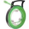 imageKlein Tools 50550 GlowintheDark Fish Tape Made in USA Fiberglass with Nylon Tip and StainlessSteel Connector Ideal for Fish Rod 20Foot40Foot Glow Fishtape