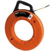 imageKlein Tools 56056 Electrical Fiberglass Fish Tape Made in USA 200Foot x 316Inch Wide MultiGroove Fish Tape with Steel LeaderFish Tape