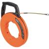 imageKlein Tools 56351 NonConductive Electrical Fish Tape Fiberglass Wire Puller wSteel Leader Optimized Housing 100Foot x 316InchMultigroove