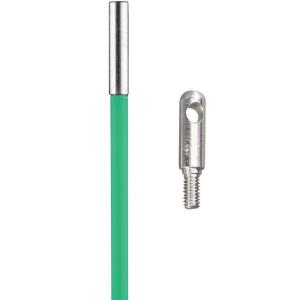 imageKlein Tools 50051 HiFlex Glow Fish Rod with Splinter Guard Coating 532Inch Fiberglass Fish Rod Bullet Nose and Hook Attachments 5Foot5Foot