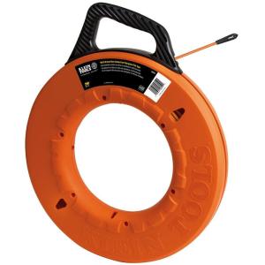 imageKlein Tools 56014 NonConductive Fish Tape Fiberglass Made in USA Flexible for Conduit Measuring as Pull Line 200Foot Long x 316Inch WideMultigroove