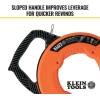 imageKlein Tools 56333 Electrical Fish Tape Steel Wire Puller with Double Loop Tip Optimized Housing and Handle 18Inch x 120FootTOOLS