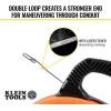 imageKlein Tools 56341 Electrical Fish Tape  Wire Puller Stainless Steel with Double Loop Tip Optimized Housing and Handle 18Inch x 240FootStainless Steel
