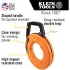imageKlein Tools 56341 Electrical Fish Tape  Wire Puller Stainless Steel with Double Loop Tip Optimized Housing and Handle 18Inch x 240FootStainless Steel