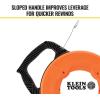 imageKlein Tools 56341 Electrical Fish Tape  Wire Puller Stainless Steel with Double Loop Tip Optimized Housing and Handle 18Inch x 240FootStainless Steel