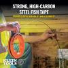 imageKlein Tools 56341 Electrical Fish Tape  Wire Puller Stainless Steel with Double Loop Tip Optimized Housing and Handle 18Inch x 240FootSteel