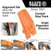 imageKlein Tools 56383 NonConductive Electrical Fish Tape MultiGroove Fiberglass Wire Puller Nylon Tip Optimized Housing and Handle 100FootMultigroove