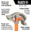 imageKlein Tools 56383 NonConductive Electrical Fish Tape MultiGroove Fiberglass Wire Puller Nylon Tip Optimized Housing and Handle 100FootMultigroove