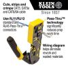 imageKlein Tools 56383 NonConductive Electrical Fish Tape MultiGroove Fiberglass Wire Puller Nylon Tip Optimized Housing and Handle 100FootMultigroove