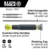 imageKlein Tools 56383 NonConductive Electrical Fish Tape MultiGroove Fiberglass Wire Puller Nylon Tip Optimized Housing and Handle 100FootMultigroove