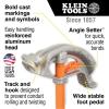 imageKlein Tools 56383 NonConductive Electrical Fish Tape MultiGroove Fiberglass Wire Puller Nylon Tip Optimized Housing and Handle 100FootMultigroove