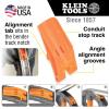 imageKlein Tools 56383 NonConductive Electrical Fish Tape MultiGroove Fiberglass Wire Puller Nylon Tip Optimized Housing and Handle 100FootMultigroove