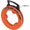 imageKlein Tools 80058 Fish Tape Wire Pulling Kit with 50Foot Steel Fish Tape 500Foot Pull Line and Wire Pulling Lubricant 3PieceFish Tape Kit
