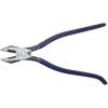 imageKlein Tools D2017CST Ironworker Pliers Spring Loaded Side Cutters Twists and Cuts Annealed Rebar Tie Wire Heavyduty Knurled Jaws 9Inch Long