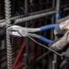 imageKlein Tools D2017CSTLFT Ironworker Side Cutting Pliers to Twist and Cut Rebar Tie Wire Left Handed and Spring Loaded 9Inch